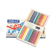 DOMS PLASTIC CRAYONS 28 SHADES