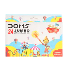 DOMS JUMBO WAX CRAYONS 24 SHADES