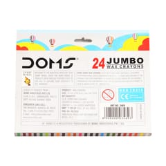 DOMS JUMBO WAX CRAYONS 24 SHADES