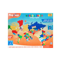 IMAGI MAKE MAPOLOGY WORLD & INDIA WITH FLAG & CAPITALS