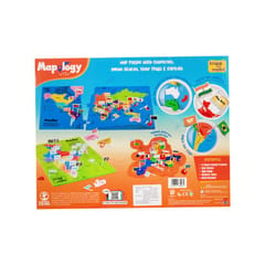 IMAGI MAKE MAPOLOGY WORLD & INDIA WITH FLAG & CAPITALS