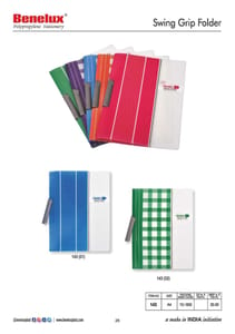 Swing Grip Floder have a professional look for school or work while keeping papers from smudging or crinkling