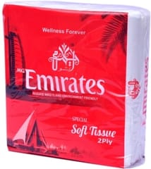 Printed Tissue Concord , MG Emirates 1 Ply Soft Tissue paper Napkins, 50 Pcs. Print as per available. Pack of 1