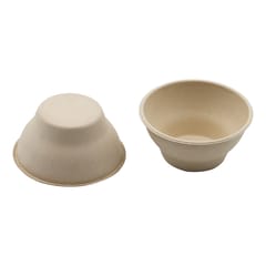 180ml Round Bagasse Bowl, 1 Pack , 25Pcs.