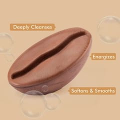 Deep Cleansing Bath Soap with Vitamin E and Coffee Oil | Energizes, Tones and Softens Skin | Bathing Soap in Signature Coffee Shape with Refreshing Aroma | Natural & 100% Vegan