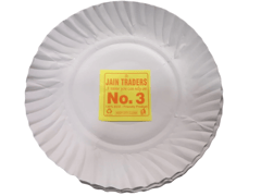 White Paper Plate , Disposable White Round Paper Plate ,7.5 inch ,(25 TO 30 pcs)