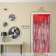 Foil Curtains With Shiny, Backdrops For Party Decoration Birthday, Anniversary, Baby Shower, Wedding Party Supply Product Pack Of 1pc