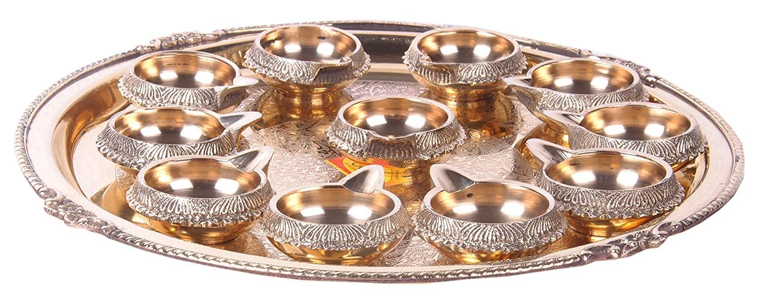 Premium Decorative Pooja Thali Set