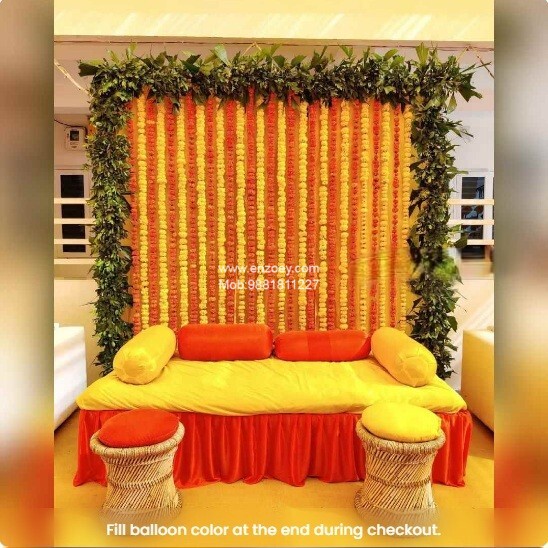 Elegant Haldi Setup
