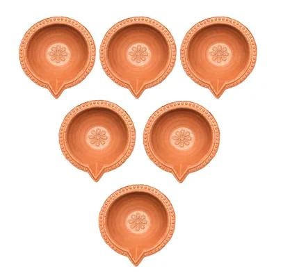 Traditional Clay Diya – Set of 6