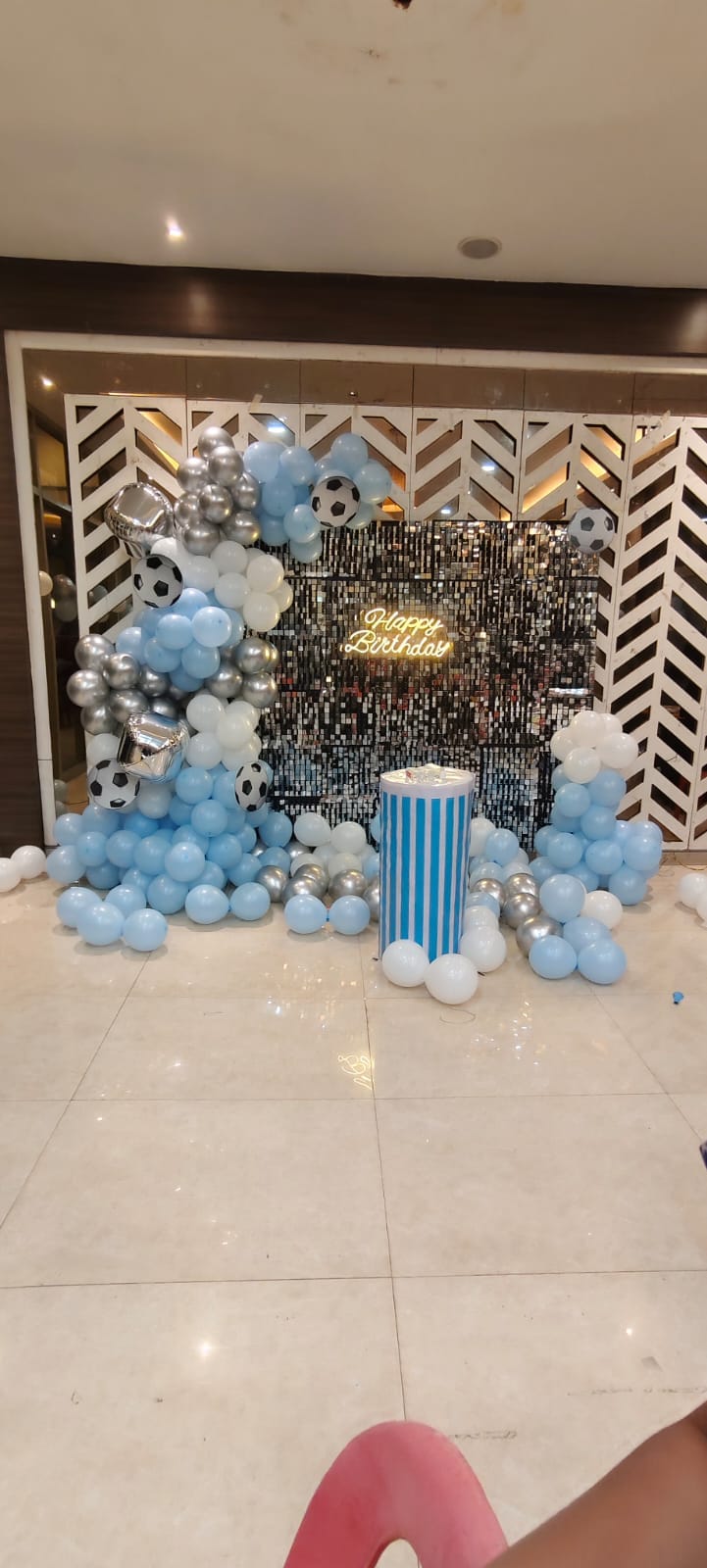 Premium Soccer / Football Theme Backdrop Setup