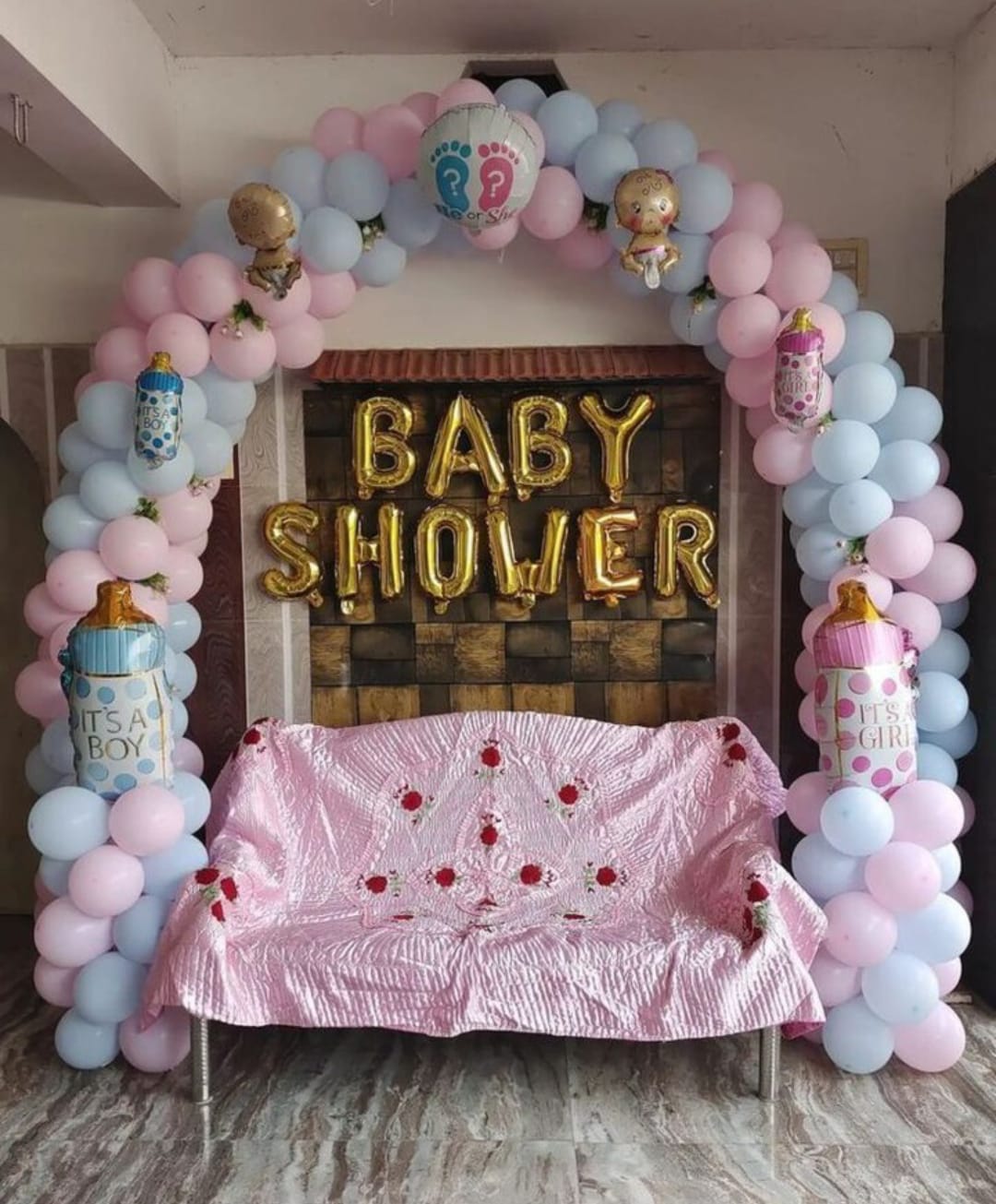 Baby Shower Decor mom to be party decore pastel color balloon Godh Bharai Home Decoration image 1