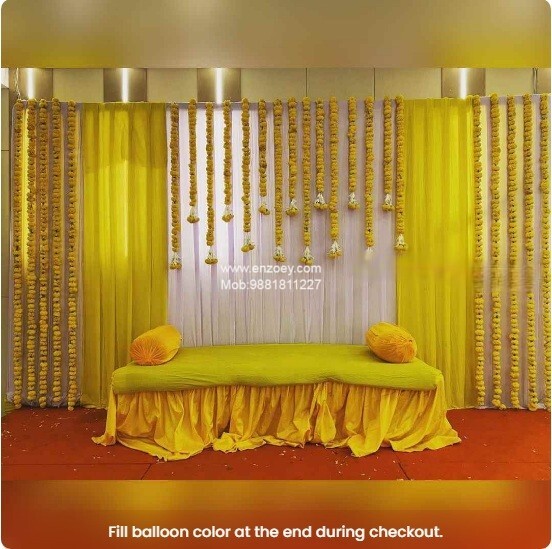 Haldi Background Decoration