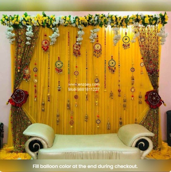 Elegant Haldi Decoration