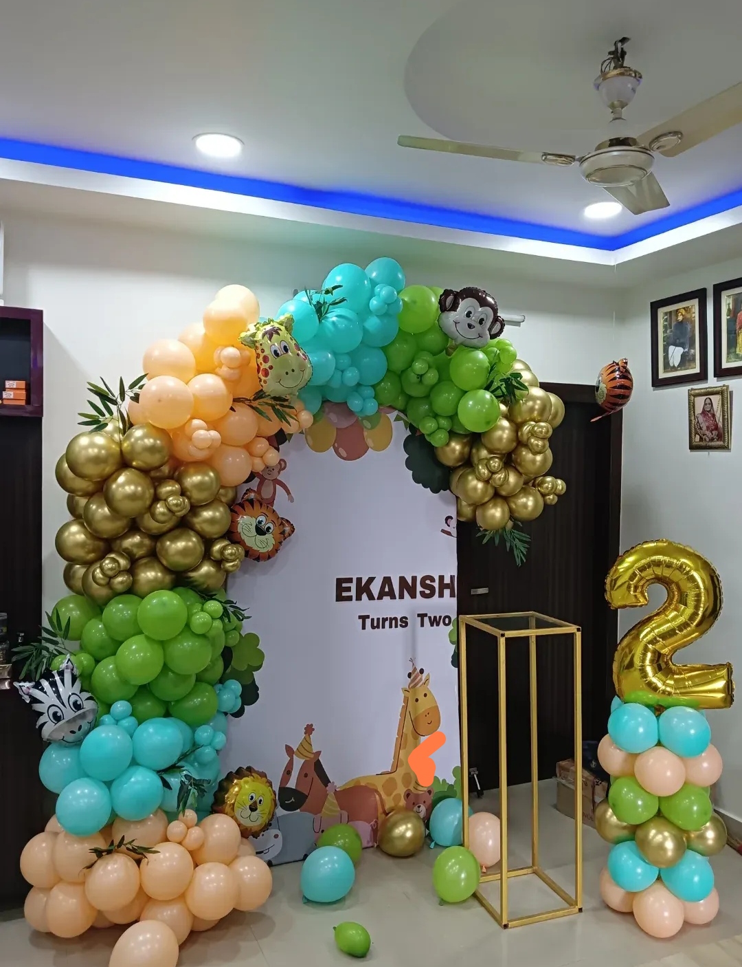 Happy Birthday Party Ring Decoration birthday celebration mix balloon chrome image 7