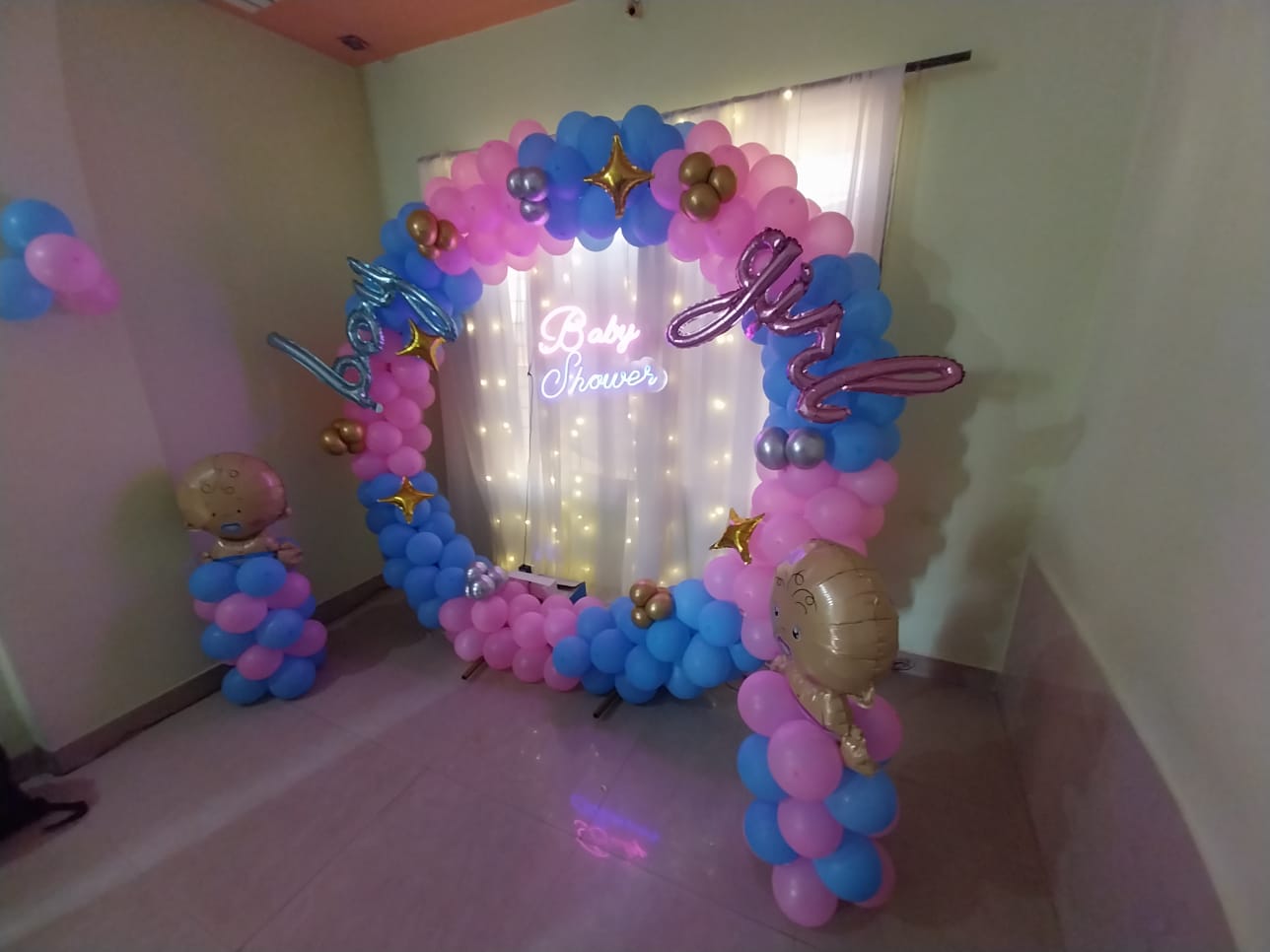 Baby Shower Decoration mom to be party decore color balloon Godh Bharai Home Decoration