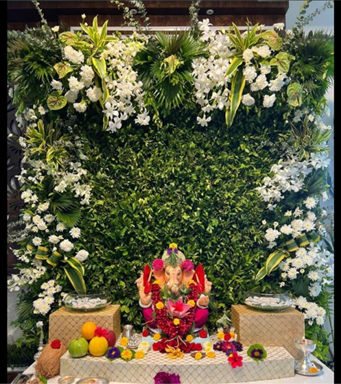 Flowers for gonpati decoration Mixed Flower Decoration image 6