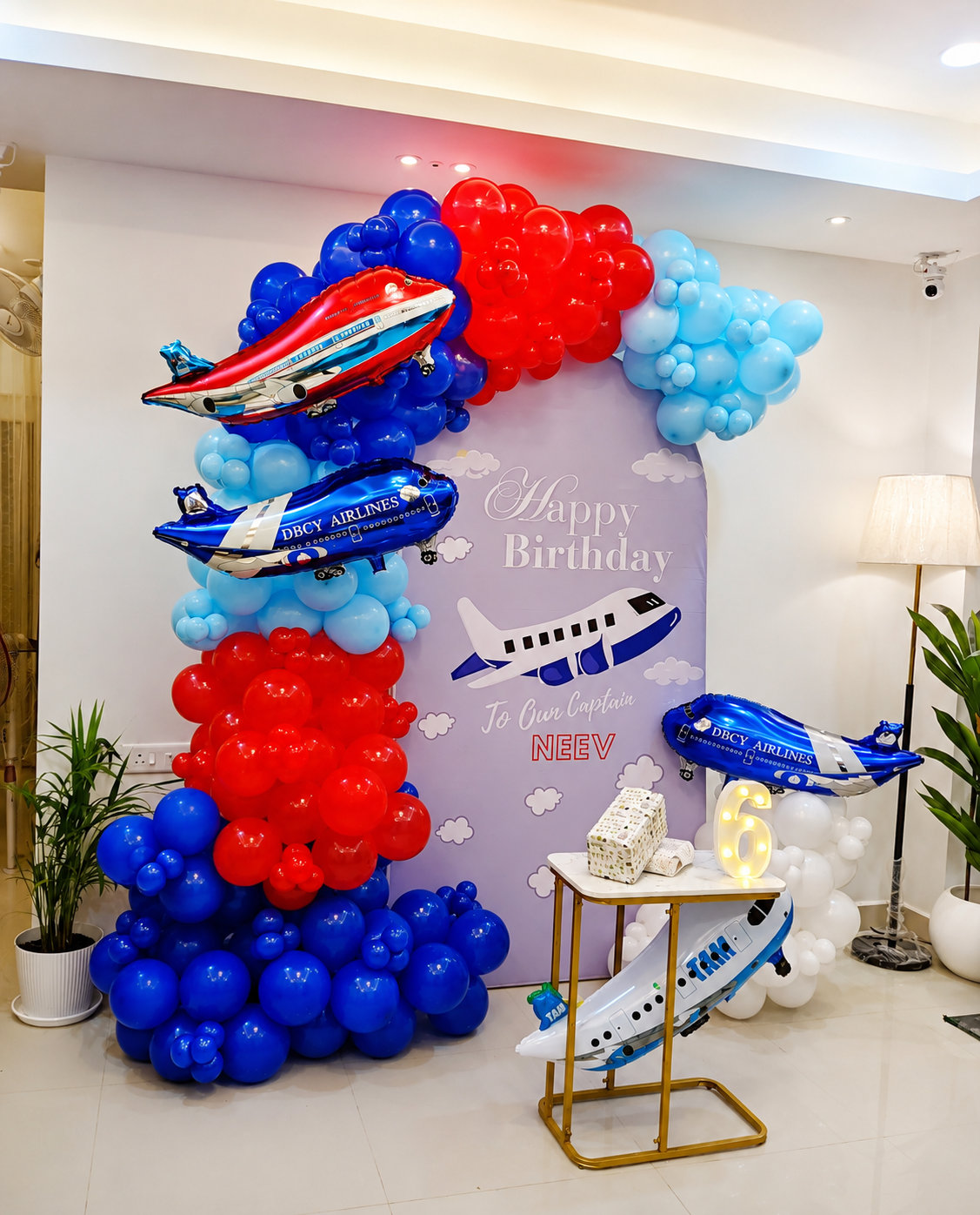 Birthday decoration Aeroplane Theme Decoration