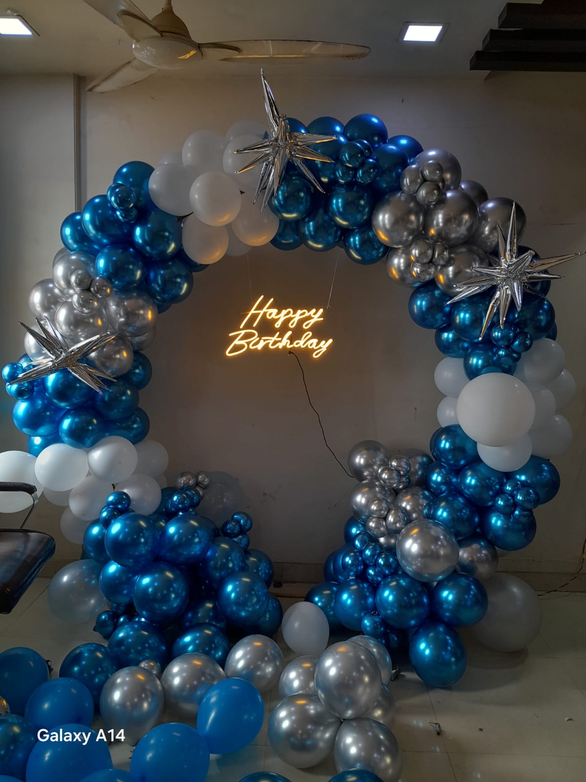 Happy Birthday Party Ring Decoration birthday celebration mix balloon chrome image 5