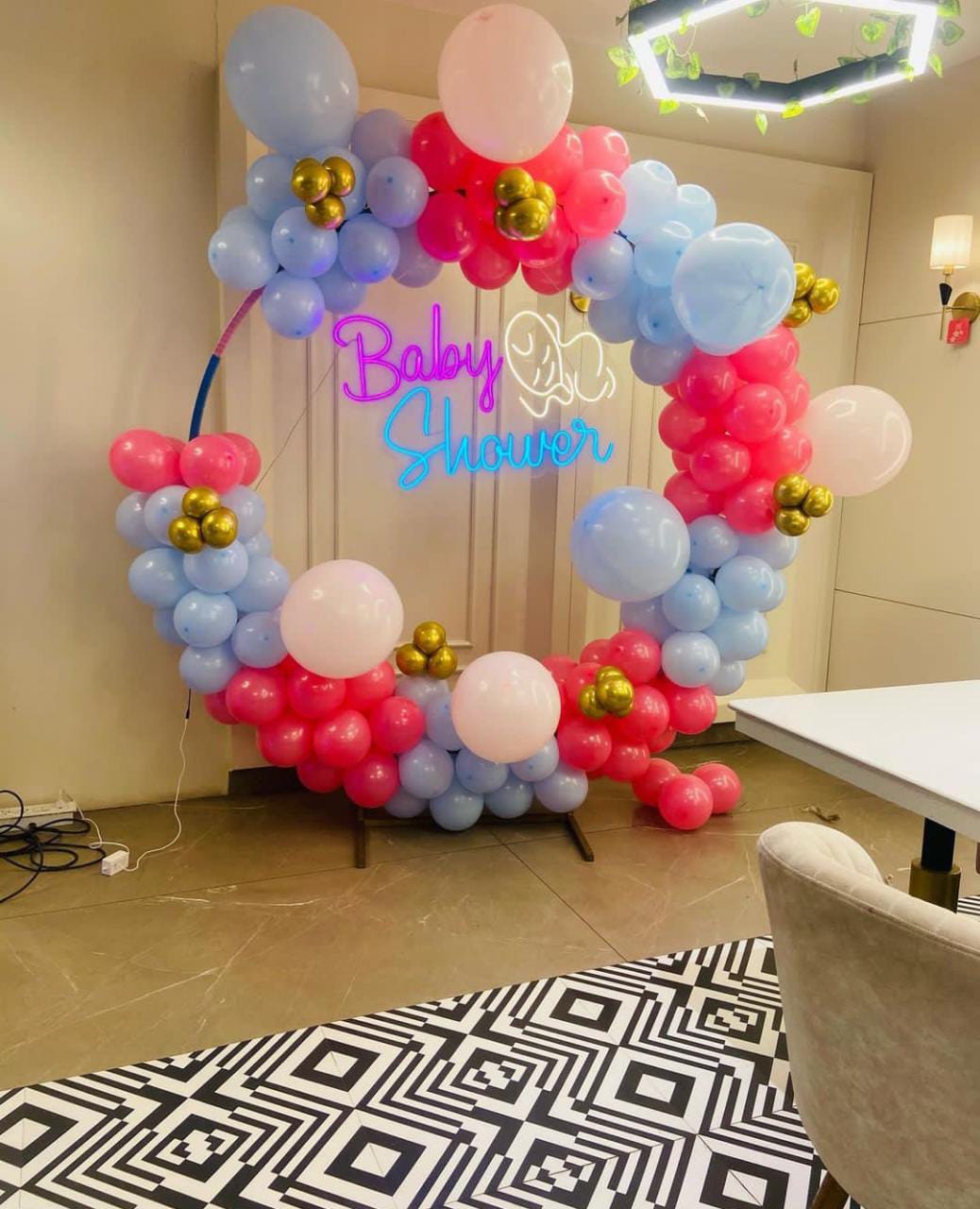 Baby Shower Decoration mom to be party decore color balloon Godh Bharai Home Decoration image 5